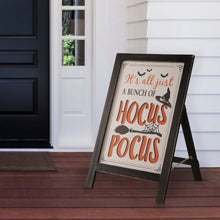 Load image into Gallery viewer, 24&quot;H Halloween Wooden Sanding Easel Sign Decor or Hanging Decor (Two Function)
