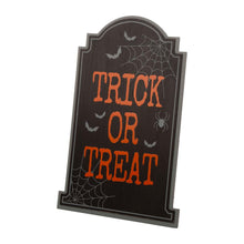 Load image into Gallery viewer, 29&quot;H Halloween Wooden Tombstone Yard Stake or Standing Decor or Hanging Decor (KD, Three Functions)
