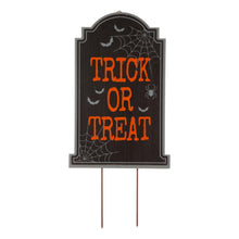 Load image into Gallery viewer, 29&quot;H Halloween Wooden Tombstone Yard Stake or Standing Decor or Hanging Decor (KD, Three Functions)
