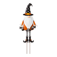 Load image into Gallery viewer, 36&quot;H Halloween Metal Gnome Yard Stake or Hanging Decor (Two Functions)
