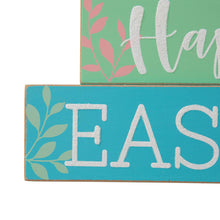 Load image into Gallery viewer, 9.5&quot;L Wooden Easter Block Table Decor
