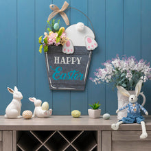 Load image into Gallery viewer, 18&quot;H Easter Wooden Bunny Eggs Wall Décor
