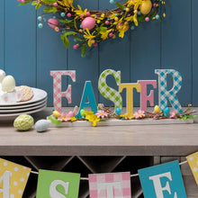 Load image into Gallery viewer, 16&quot;L Wooden &quot;EASTER&quot; Table Decor
