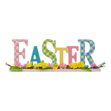 Load image into Gallery viewer, 16&quot;L Wooden &quot;EASTER&quot; Table Decor
