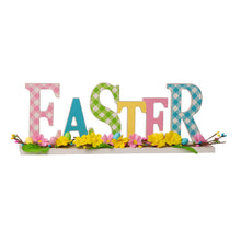 Load image into Gallery viewer, 16&quot;L Wooden &quot;EASTER&quot; Table Decor
