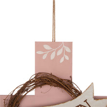 Load image into Gallery viewer, 32&quot;H Easter Wooden/Metal Cross Yard Stake or Wall Decor (KD, Two Function)
