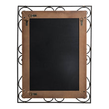 Load image into Gallery viewer, 31&quot;H Traditional Rectangle Wooden And Metal Scroll Wall Mirror
