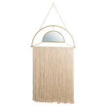 Load image into Gallery viewer, 67.75&quot;H Regency Modern/Boho Mirror With Tassels Hanging Decor
