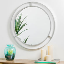 Load image into Gallery viewer, 28.00&quot;D Oversized Deluxe Silver Metal Round Wall Mirror
