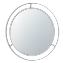 Load image into Gallery viewer, 28.00&quot;D Oversized Deluxe Silver Metal Round Wall Mirror
