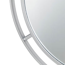 Load image into Gallery viewer, 28.00&quot;D Oversized Deluxe Silver Metal Round Wall Mirror
