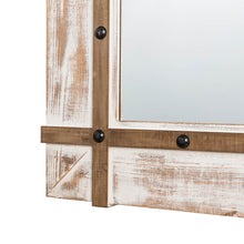 Load image into Gallery viewer, 39.50&quot;H Oversized Farmhouse Wood Wall Mirror
