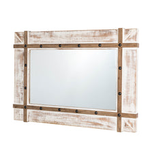 Load image into Gallery viewer, 39.50&quot;H Oversized Farmhouse Wood Wall Mirror
