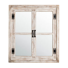 Load image into Gallery viewer, 31.5&quot;H Oversized Farmhouse Wood Window Frame Wall Mirror
