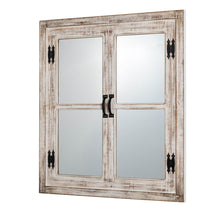 Load image into Gallery viewer, 31.5&quot;H Oversized Farmhouse Wood Window Frame Wall Mirror
