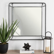 Load image into Gallery viewer, 29.50&quot;H Oversized Square Wall Mirror with Metal Frame
