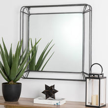 Load image into Gallery viewer, 29.50&quot;H Oversized Square Wall Mirror with Metal Frame
