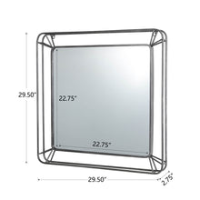 Load image into Gallery viewer, 29.50&quot;H Oversized Square Wall Mirror with Metal Frame
