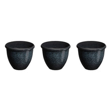 Load image into Gallery viewer, Eco-friendly Large Faux Ceramic Round Plastic Pot Planters, Set of 3
