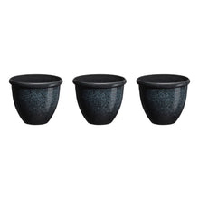 Load image into Gallery viewer, Eco-friendly Large Faux Ceramic Round Plastic Pot Planters, Set of 3
