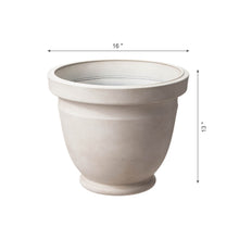 Load image into Gallery viewer, Eco-friendly Large Faux Ceramic Round Polyresin Pot Planters, Set of 3
