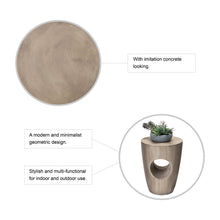 Load image into Gallery viewer, 18&quot;H MGO Faux Concrete Garden Stool, Plant Stand or Accent Table (Multi-functional)
