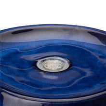 Load image into Gallery viewer, 20.5&quot;H Cobalt Blue Ceramic Pot Fountain with Pump and LED Light
