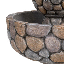 Load image into Gallery viewer, 24.41&quot;H Outdoor 2 Tierd Stone-Like Birdbath Fountain
