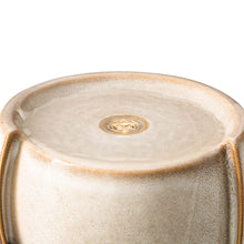 Load image into Gallery viewer, 21.25&quot;H Sand Beige Ceramic Pot Fountain with Pump and LED Light
