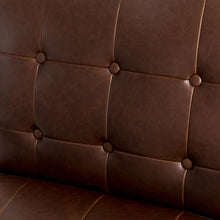 Load image into Gallery viewer, 29.25&quot;H Brown PU Leather Tufted Accent Chair
