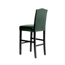 Load image into Gallery viewer, 45&quot;H Hunter Green PU Leather Upholstered Bar Chair with Studded Decor, Set of 2
