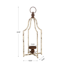 Load image into Gallery viewer, 22&quot;H Large Farmhouse Rustic Metal Lantern, Set of 2
