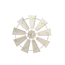 Load image into Gallery viewer, 22.05&quot;D Vintage Beige Metal Wind Spinner Wall Décor
