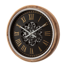 Load image into Gallery viewer, 20.47&quot;D Vintage Industrial Metal Wall Clock with Moving Gears
