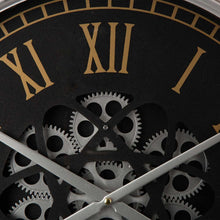 Load image into Gallery viewer, 20.47&quot;D Vintage Industrial Metal Wall Clock with Moving Gears
