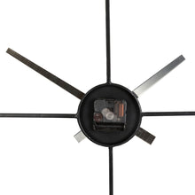 Load image into Gallery viewer, 31.90&quot;D Oversized Modern Metal Golden &amp; Black Novelty Wall Clock
