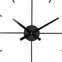 Load image into Gallery viewer, 31.90&quot;D Oversized Modern Metal Golden &amp; Black Novelty Wall Clock
