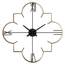 Load image into Gallery viewer, 31.90&quot;D Oversized Modern Metal Golden &amp; Black Novelty Wall Clock
