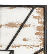 Load image into Gallery viewer, 31.5&quot;H Oversized Farmhouse Wooden/Metal Rectangular Wall Clock
