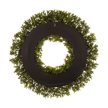 Load image into Gallery viewer, 18&quot;D Artificial Boxwood Wreath
