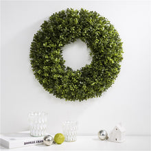 Load image into Gallery viewer, 18&quot;D Artificial Boxwood Wreath
