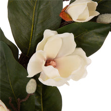 Load image into Gallery viewer, 24&quot;D Artificial Magnolia Wreath
