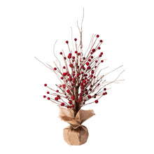 Load image into Gallery viewer, 16&quot;H Christmas Red Berry Table Tree Décor
