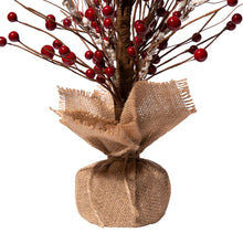 Load image into Gallery viewer, 16&quot;H Christmas Red Berry Table Tree Décor
