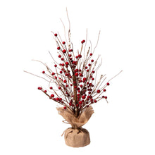 Load image into Gallery viewer, 16&quot;H Christmas Red Berry Table Tree Décor
