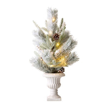 Load image into Gallery viewer, 24&quot;H Lighted Flocked Pinecone and Berries Table Tree
