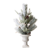 Load image into Gallery viewer, 24&quot;H Lighted Flocked Pinecone and Berries Table Tree
