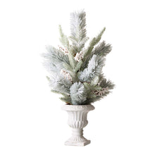 Load image into Gallery viewer, 24&quot;H Lighted Flocked Pinecone and Berries Table Tree
