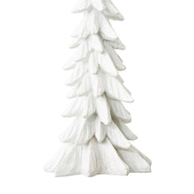 Load image into Gallery viewer, 14.75&quot;H White Resin Christmas Handcrafted Table Tree Décor
