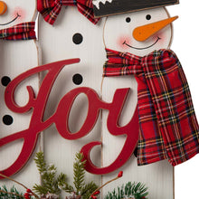 Load image into Gallery viewer, 18&quot;H Wooden Snowman Family Table or Standing Decor
